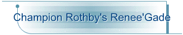 Champion Rothby's Renee'Gade